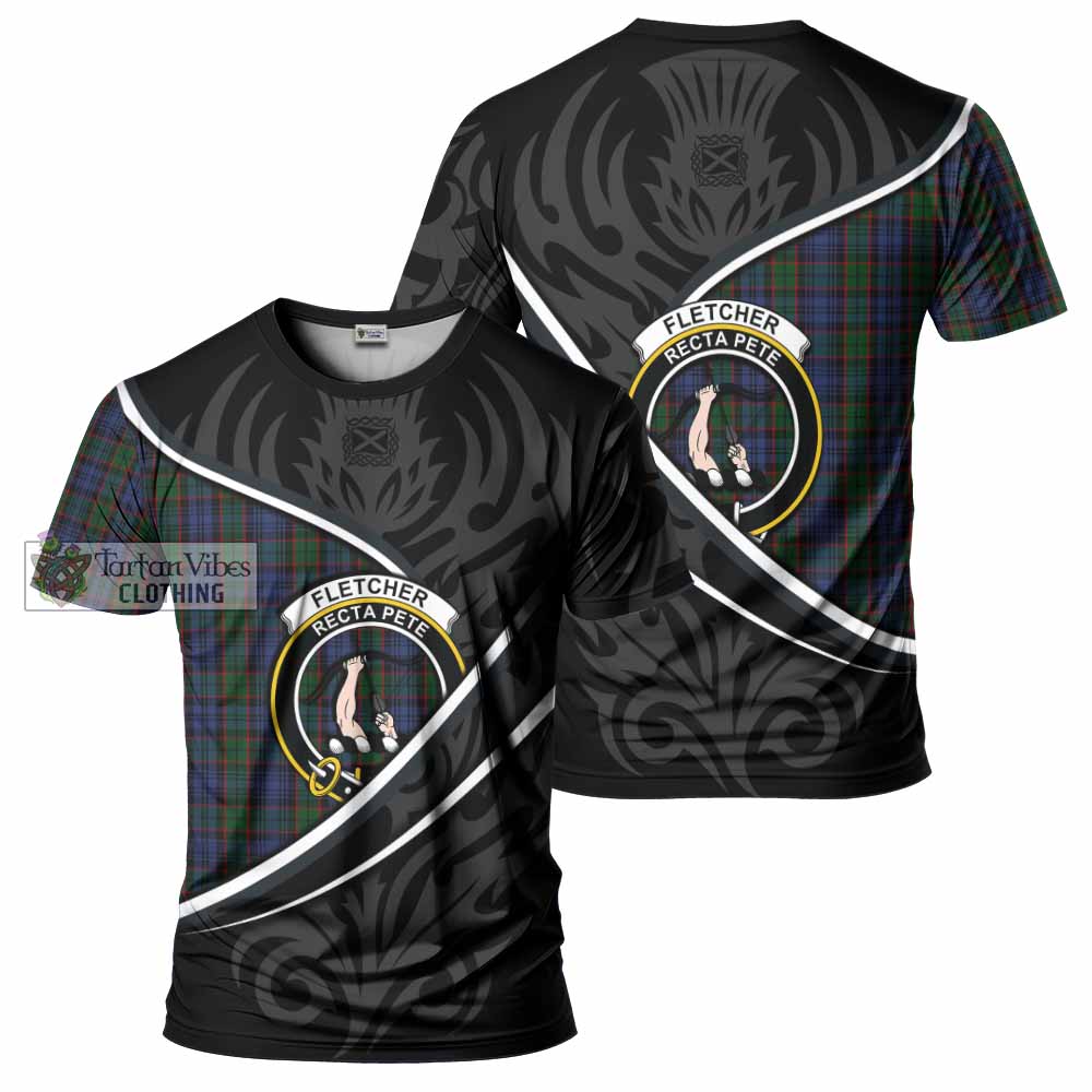 Fletcher Tartan Family Crest T-shirt Celtic Scottish Thistle Floral - Tartan Vibes Clothing