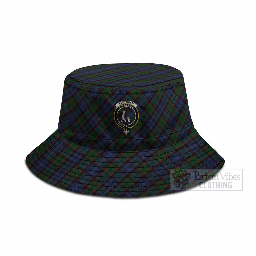 Fletcher Tartan Fishing Hat with Family Crest