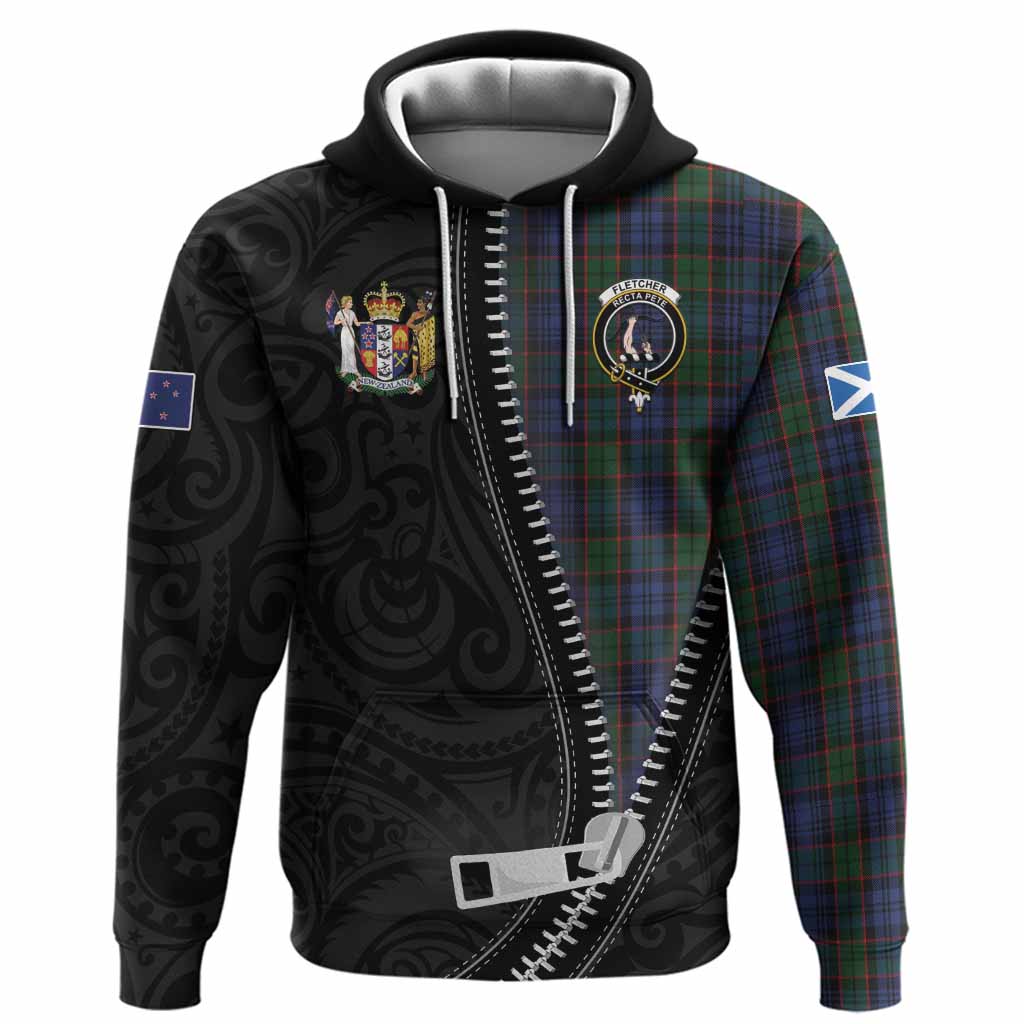 Fletcher Tartan Hoodie New Zealand Pattern Unique Zipper Stylized