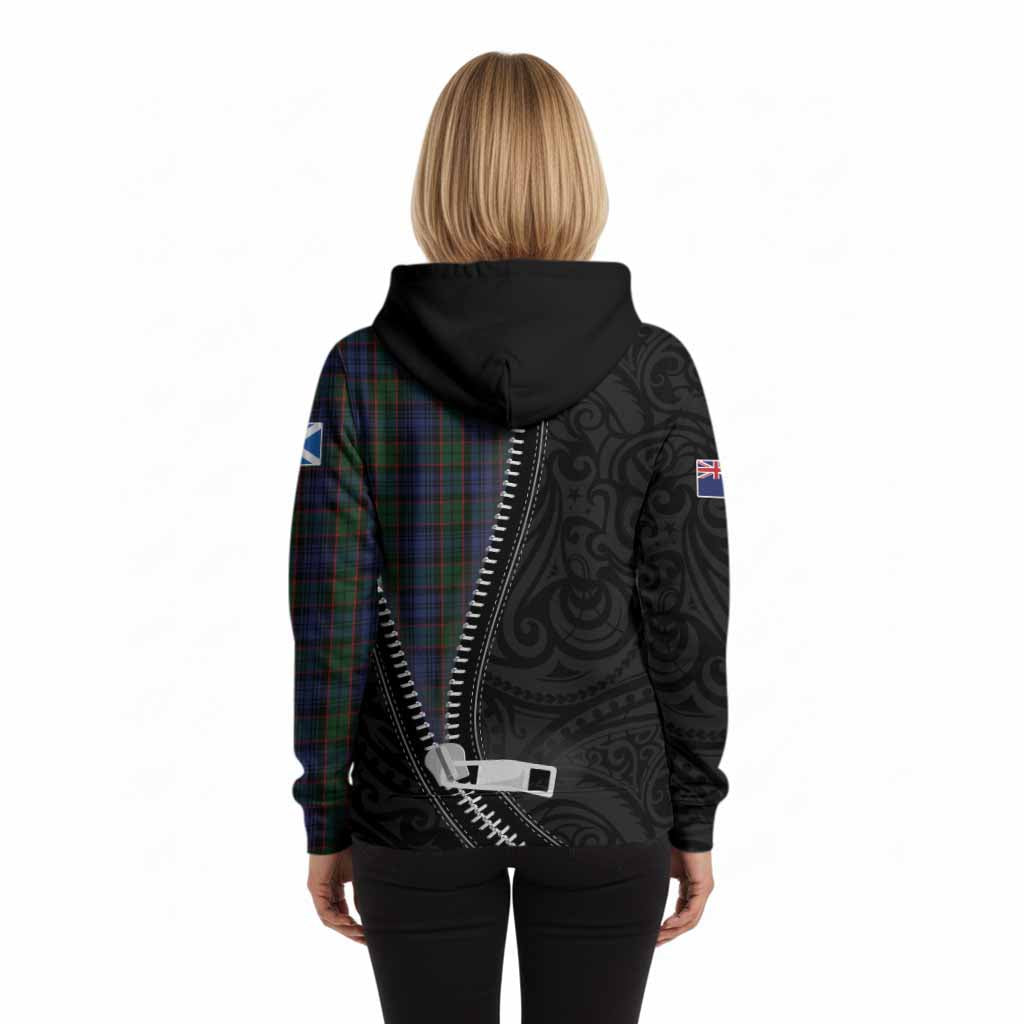Fletcher Tartan Hoodie New Zealand Pattern Unique Zipper Stylized
