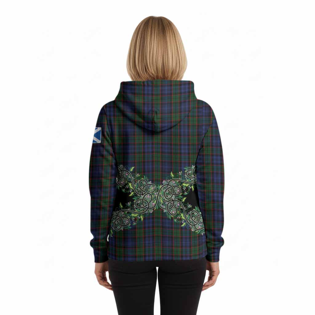 Fletcher Tartan Hoodie Thistle Scottish Spirit