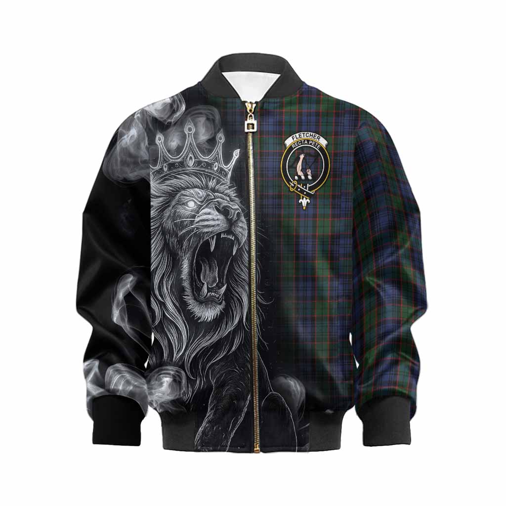 Fletcher Tartan Kid Bomber Jacket Roaring Lion Heritage