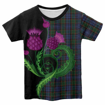 Fletcher Tartan Kid T-shirt Traditional Scottish Thistle