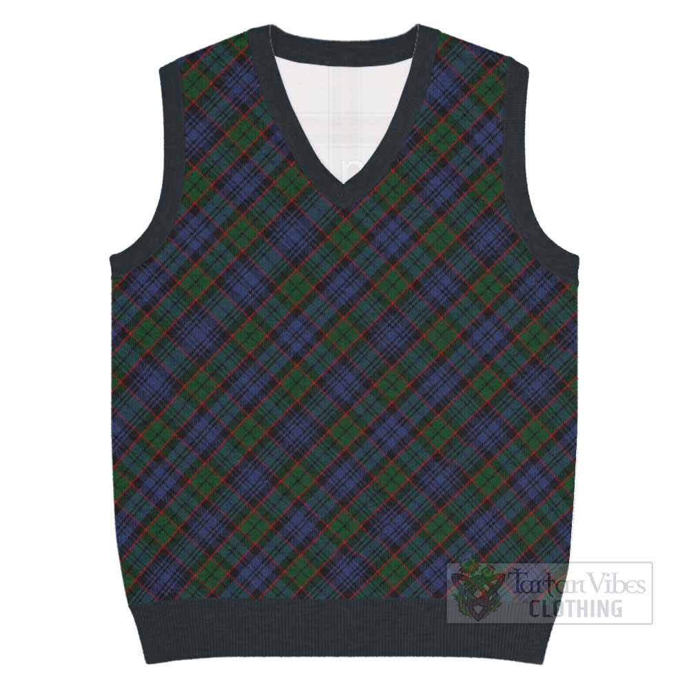 Fletcher Tartan  Knitted V-Neck Vest Cross Style