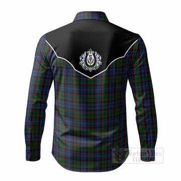 Fletcher Tartan Long Sleeve Button Shirts Horseshoe Ornament - Tartan Vibes Clothing