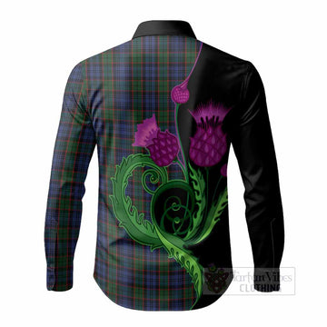 Fletcher Tartan Long Sleeve Button Shirts Traditional Scottish Thistle