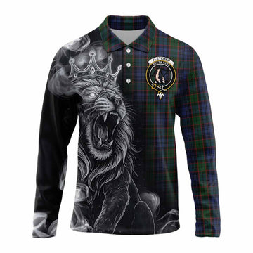 Fletcher Tartan Long Sleeve Polo Shirt Roaring Lion Heritage