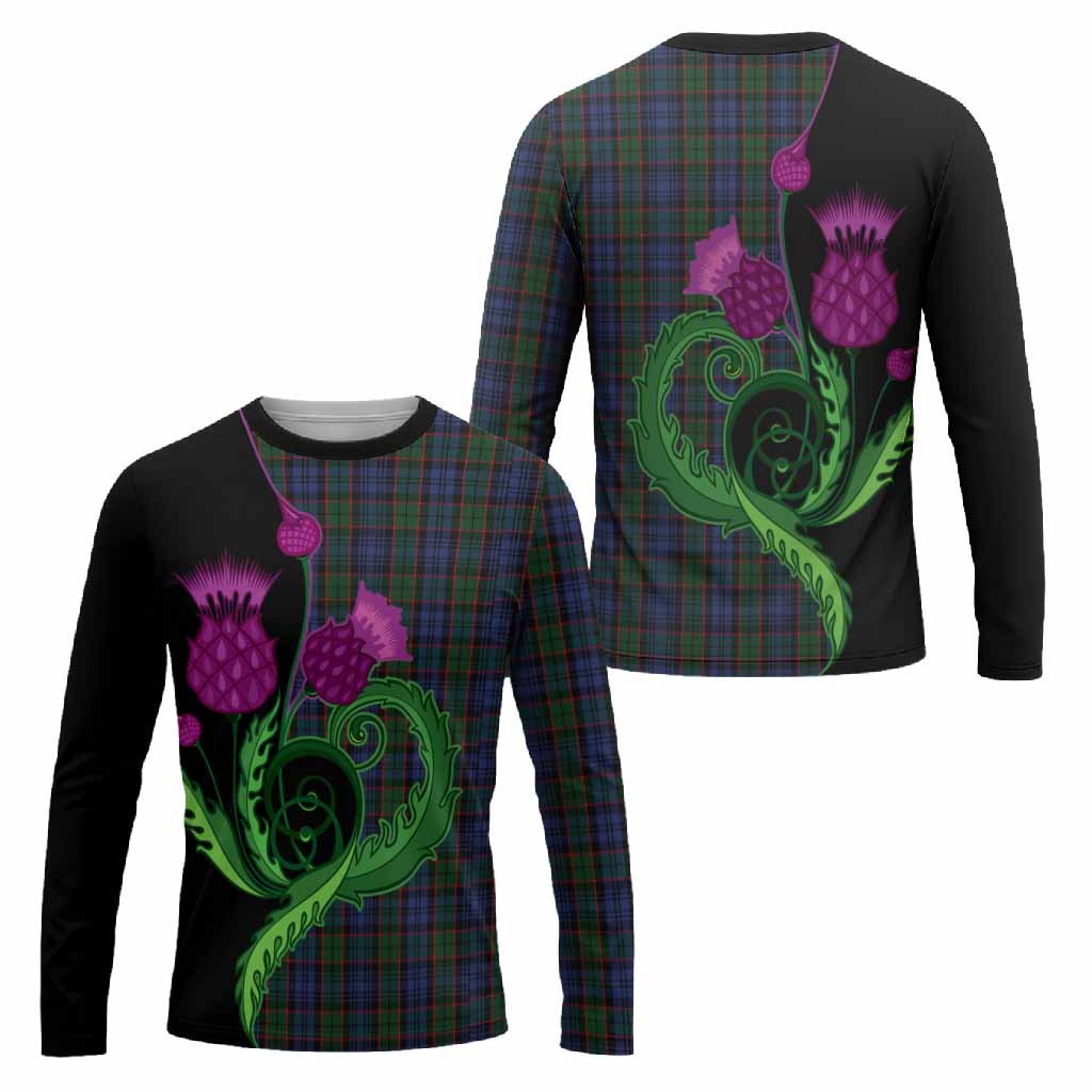 Fletcher Tartan Long Sleeve T-Shirt Traditional Scottish Thistle