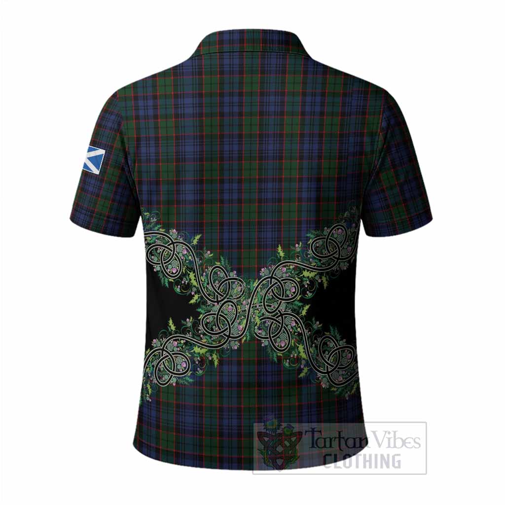 Fletcher Tartan Polo Shirt Thistle Scottish Spirit