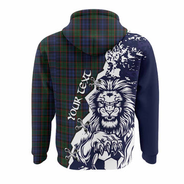 Fletcher Tartan Scottish Hoodie Angry Lion With Soccer Ball Style
