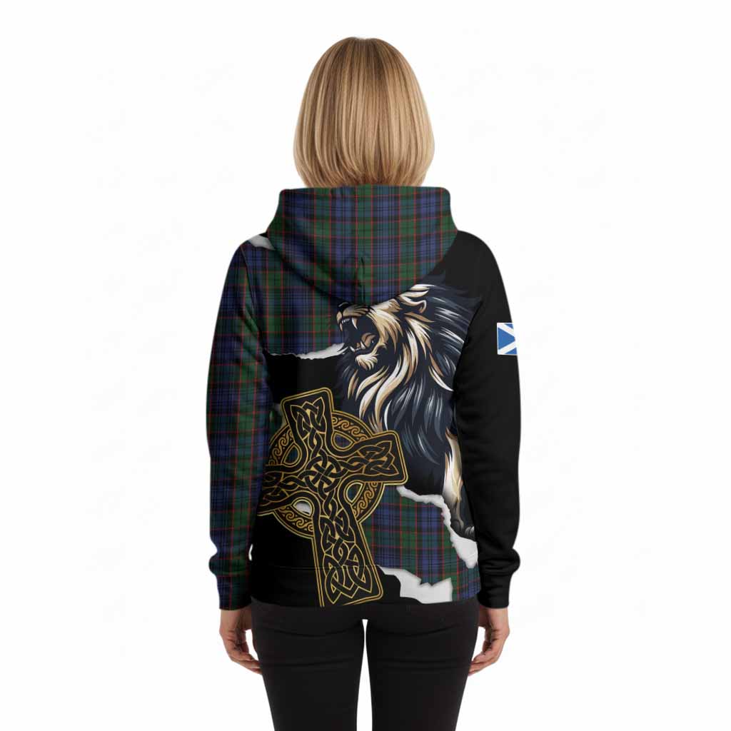 Fletcher Tartan Scottish Hoodie Lion Celtic Heritage