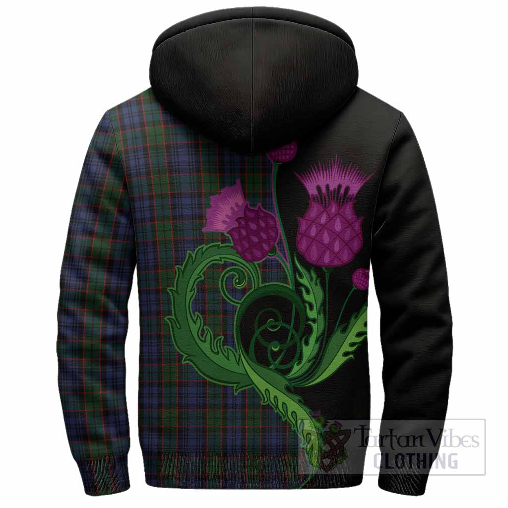 Fletcher Tartan Sherpa Hoodie Traditional Scottish Thistle