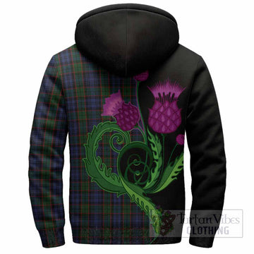 Fletcher Tartan Sherpa Hoodie Traditional Scottish Thistle