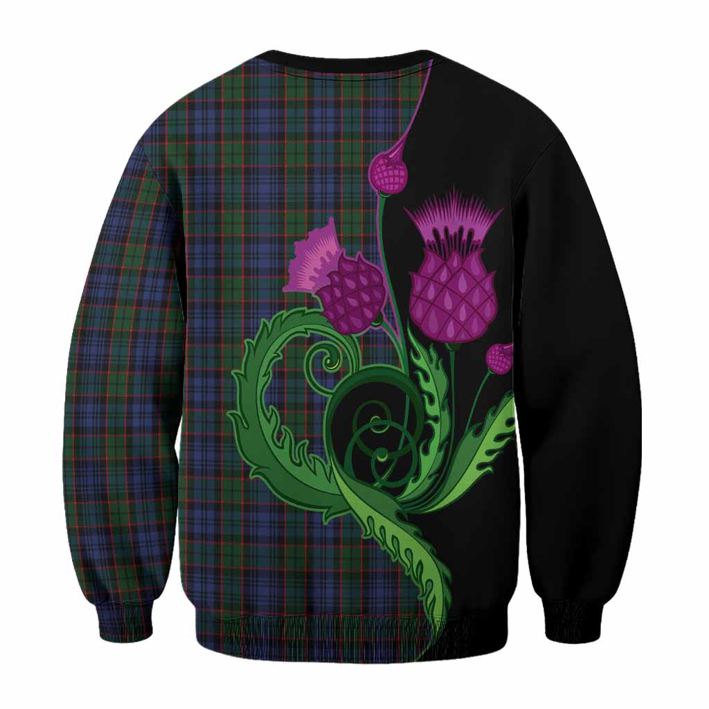 Fletcher Tartan Sweatshirt Traditional Scottish Thistle