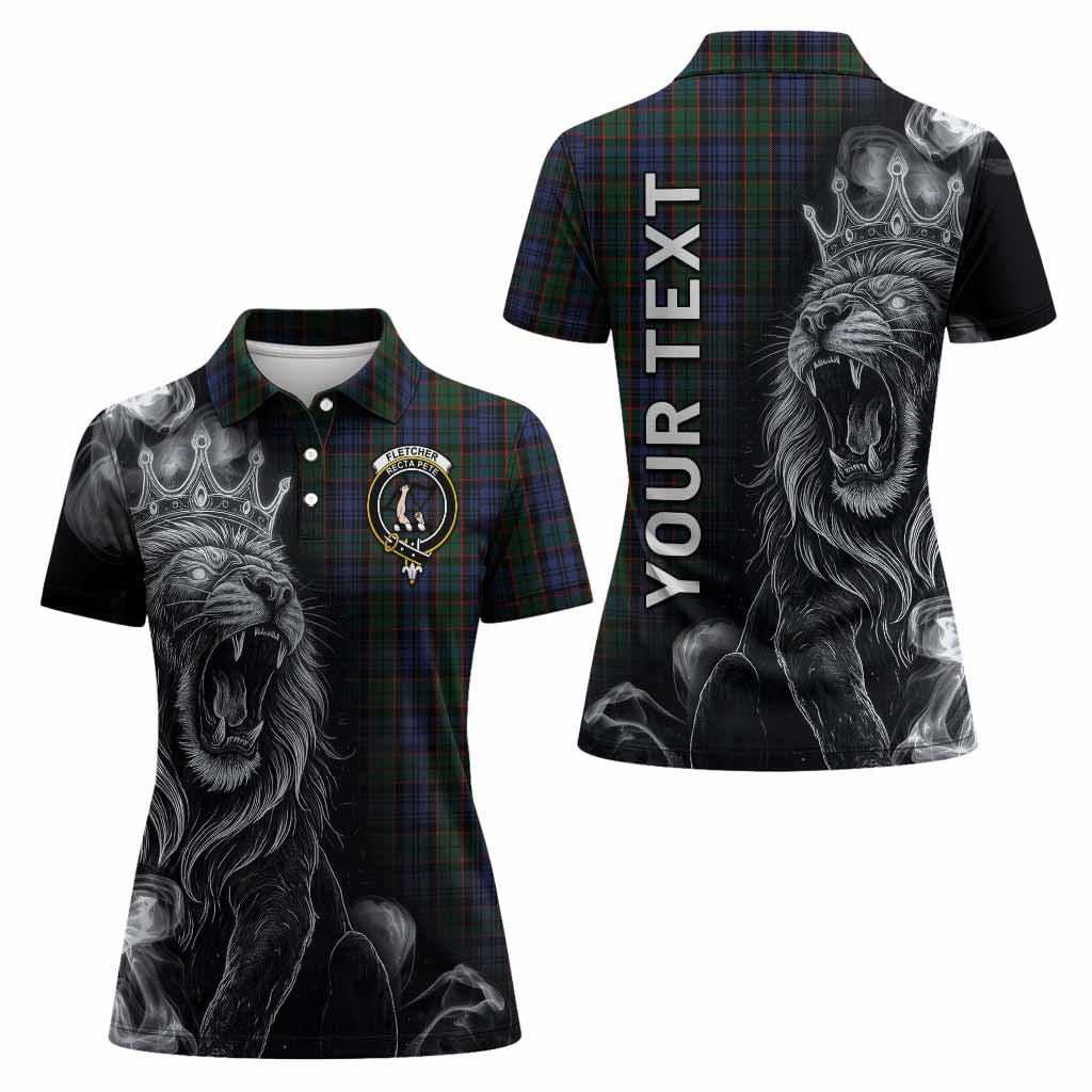 Fletcher Tartan Women Polo Shirt Roaring Lion Heritage