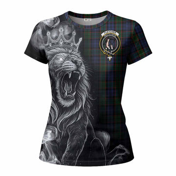 Fletcher Tartan Women T shirt Roaring Lion Heritage