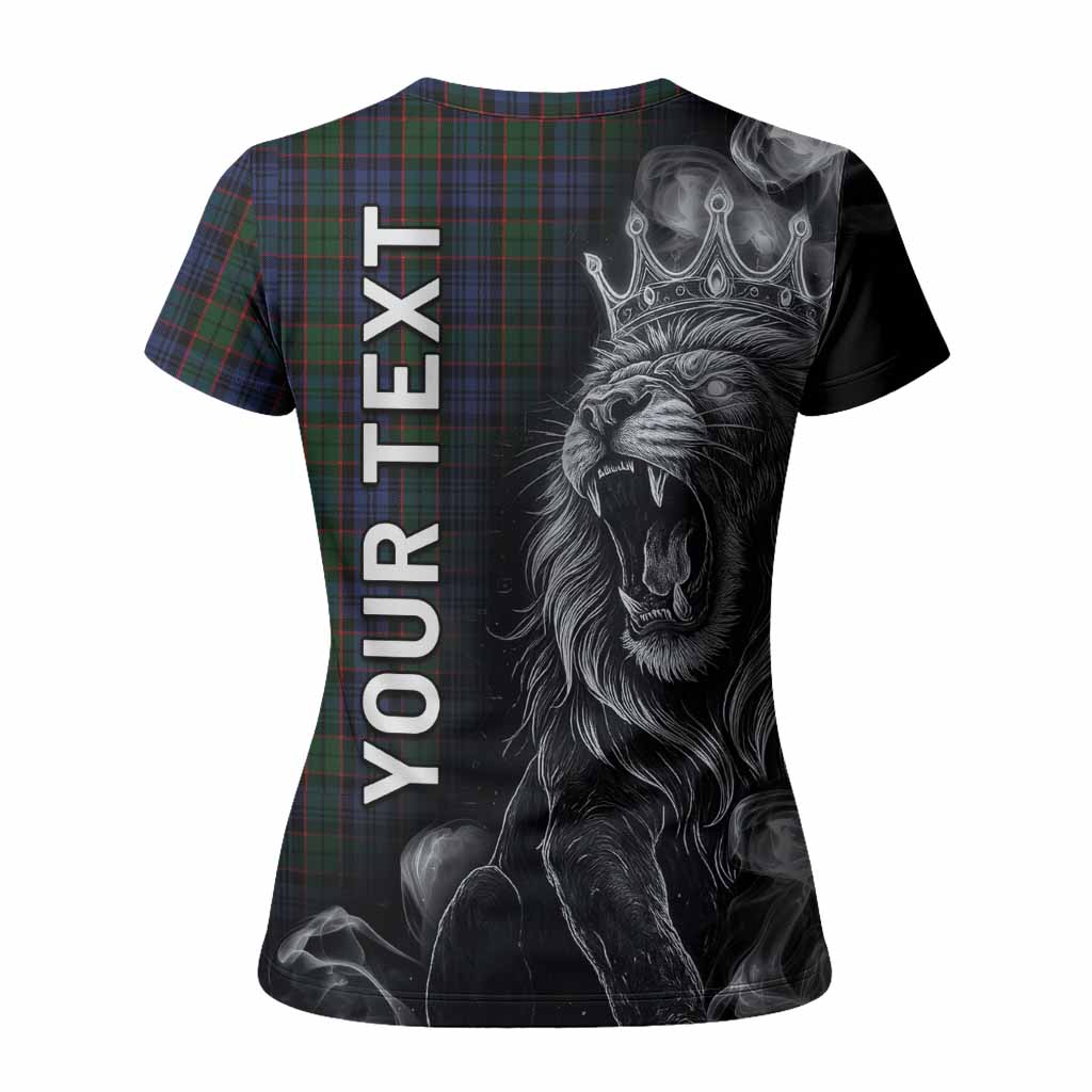 Fletcher Tartan Women T shirt Roaring Lion Heritage