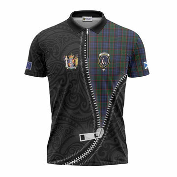 Fletcher Tartan Zipper Polo Shirt New Zealand Pattern Unique Zipper Stylized