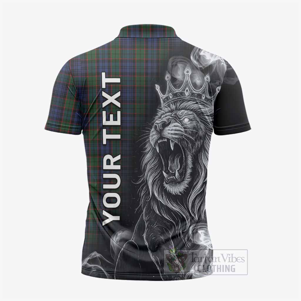 Fletcher Tartan Zipper Polo Shirt Roaring Lion Heritage