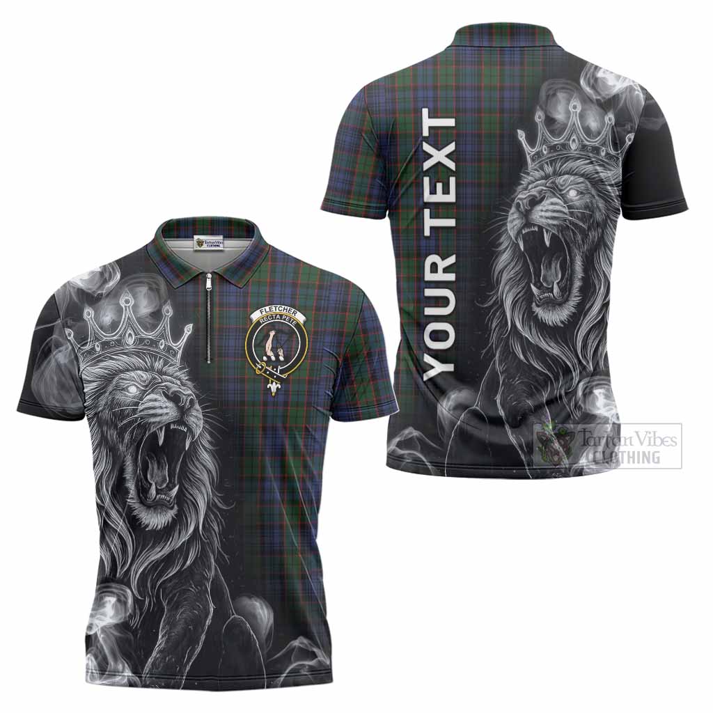 Fletcher Tartan Zipper Polo Shirt Roaring Lion Heritage