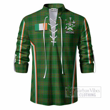 Flood Irish Clan Coat of Arm Tartan Ghillie Shirt Flag Style
