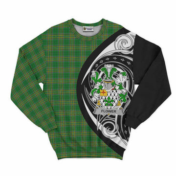 Flower Irish Clan Sweatshirt Celtic Circle Style Unisex - Tartan Vibes Clothing