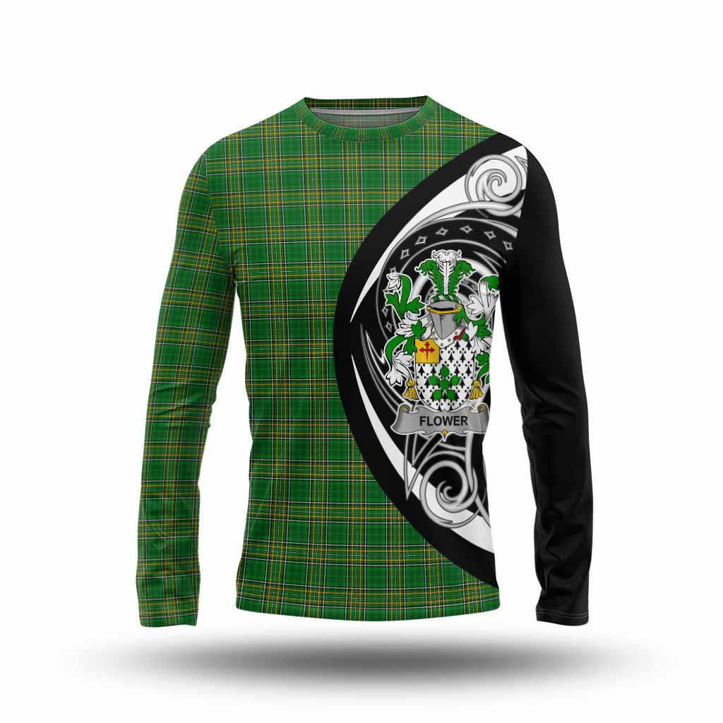 Flower Irish Clan Long Sleeve T-Shirt Celtic Circle Style Unisex - Tartan Vibes Clothing