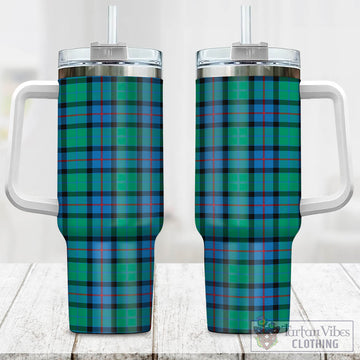 Tartan Vibes Clothing Flower Of Scotland Tartan Tumbler with Handle