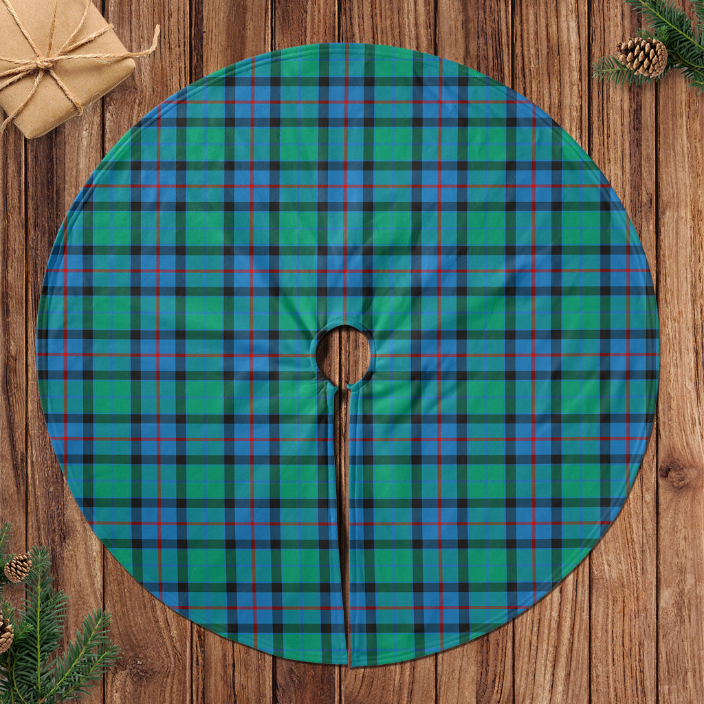 Flower Of Scotland Tartan Christmas Tree Skirt - Tartanvibesclothing