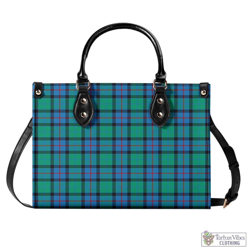 Tartan Vibes Clothing Flower Of Scotland Tartan Luxury Leather Handbags