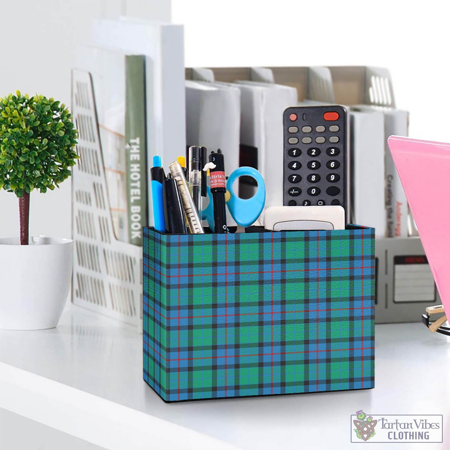 Tartan Vibes Clothing Flower Of Scotland Tartan Pen Holder