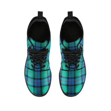 Flower Of Scotland Tartan Leather Boots