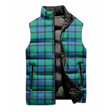 Flower Of Scotland Tartan Sleeveless Puffer Jacket