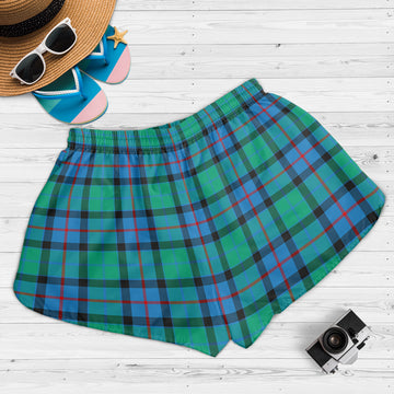 Flower Of Scotland Tartan Womens Shorts