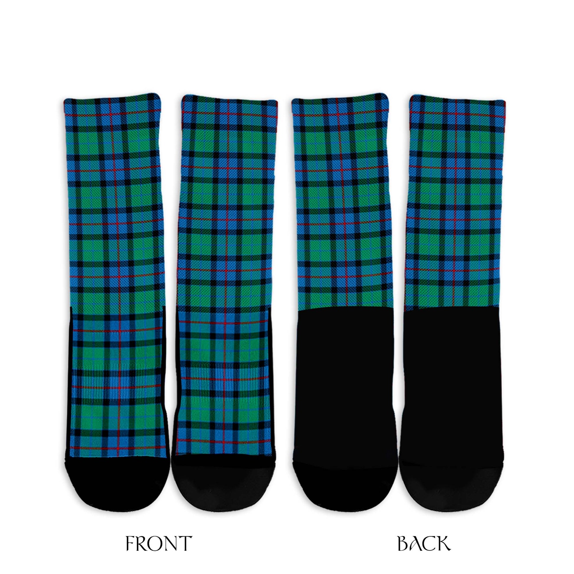 Flower Of Scotland Tartan Crew Socks - Tartanvibesclothing