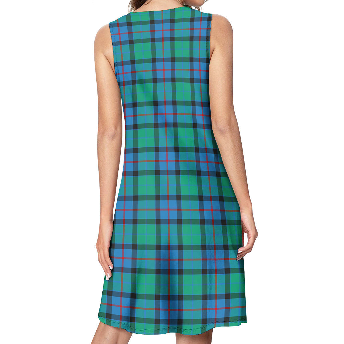 Flower Of Scotland Tartan Womens Casual Dresses - Tartanvibesclothing