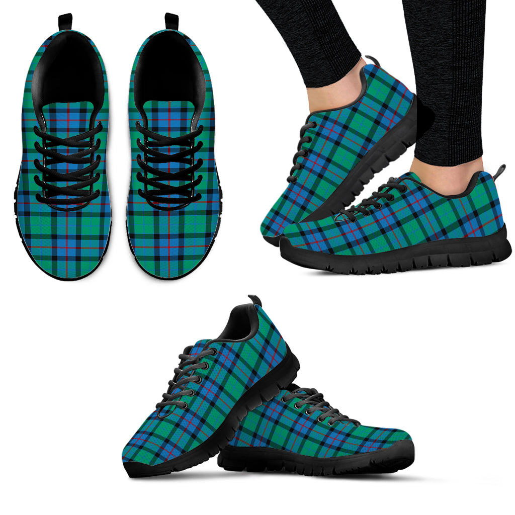 Flower Of Scotland Tartan Sneakers - Tartan Vibes Clothing