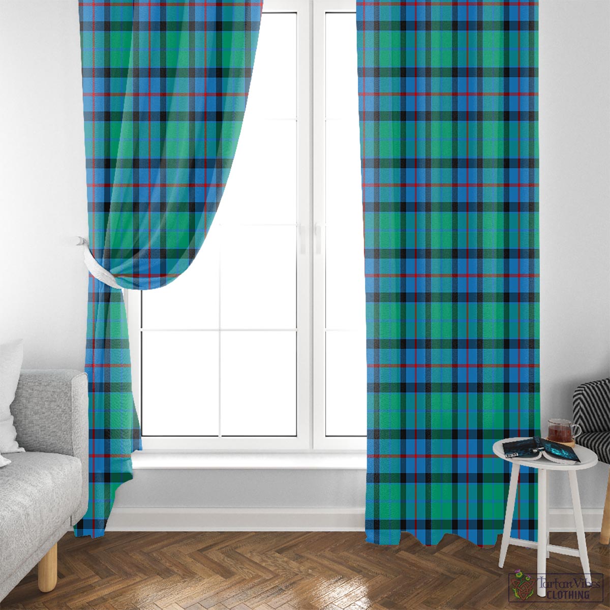Flower Of Scotland Tartan Window Curtain