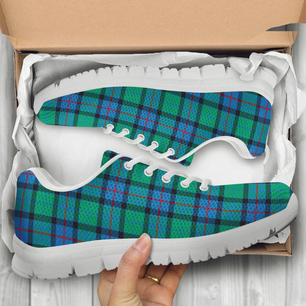 Flower Of Scotland Tartan Sneakers - Tartan Vibes Clothing