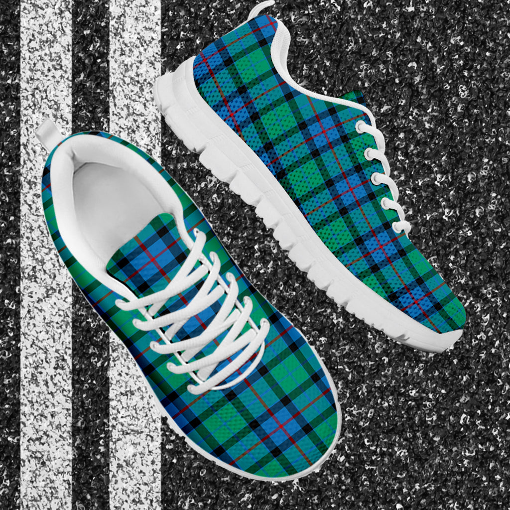 Flower Of Scotland Tartan Sneakers - Tartan Vibes Clothing
