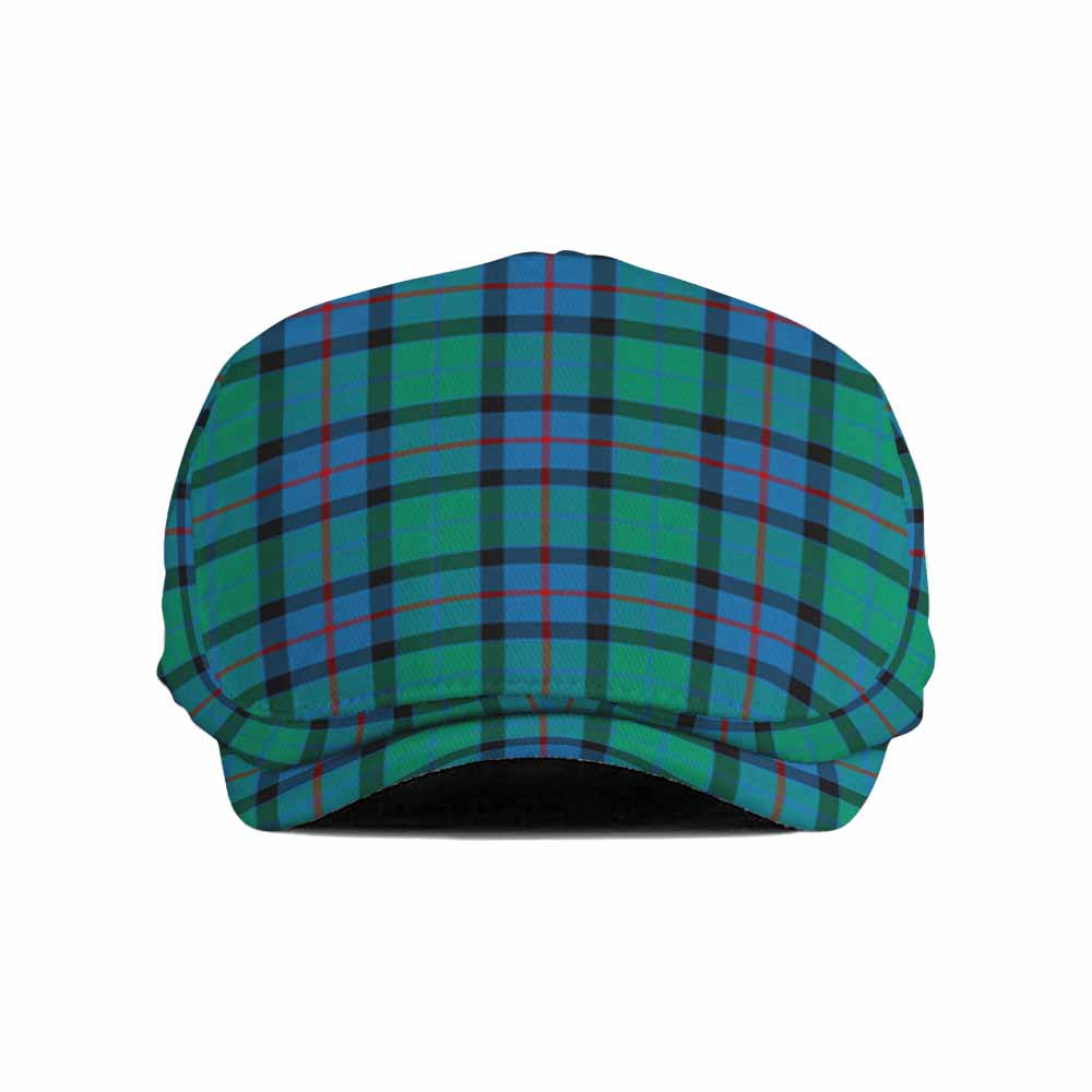 Flower Of Scotland Tartan Jeff Cap, Tartan Flat Cap
