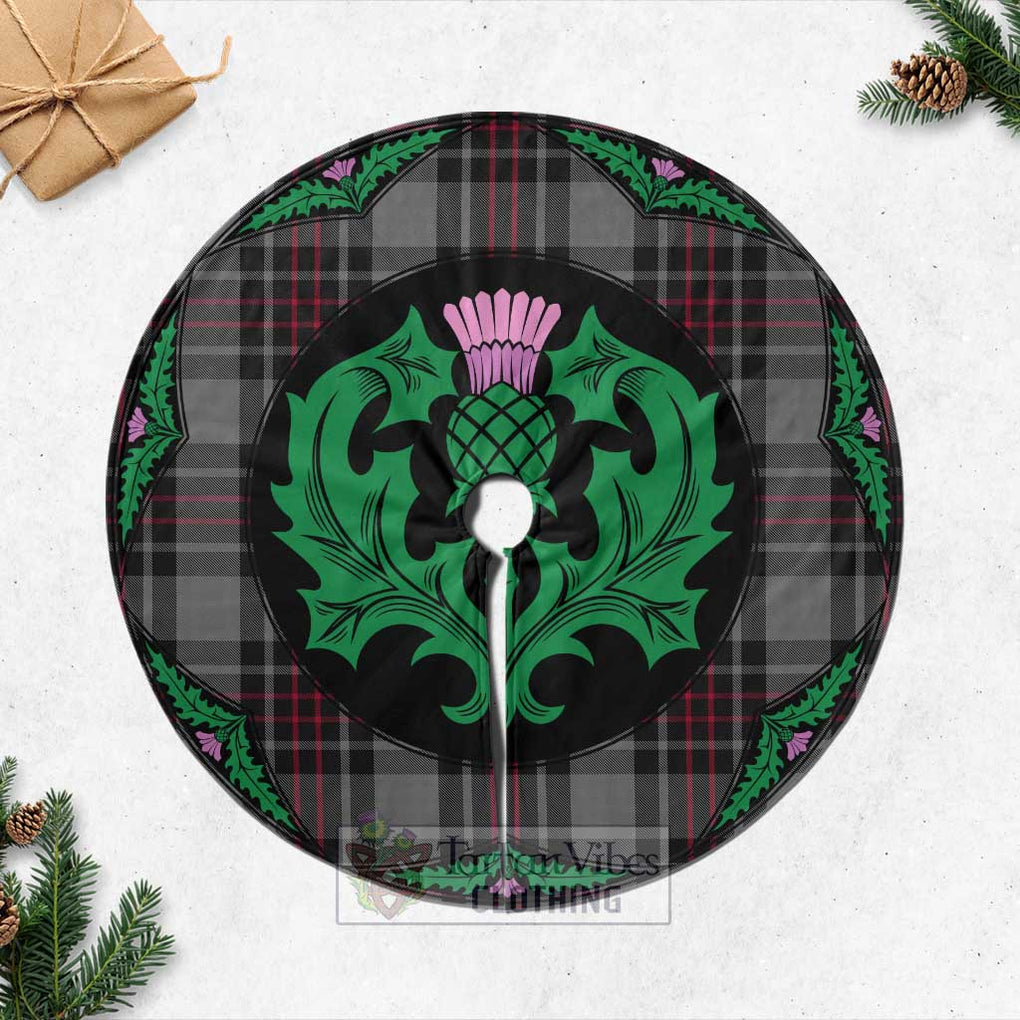 Flynn Tartan Christmas Tree Skirt Scottish Thistle Style Casual Tree Skirts - Tartan Vibes Clothing
