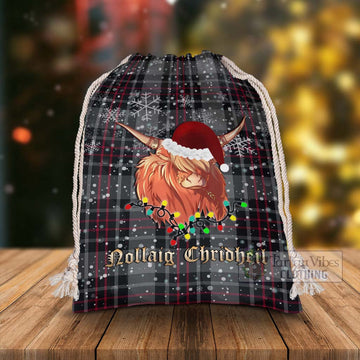 Flynn Tartan Christmas Santa's Bag with Twinkle Highland Cattle - Tartan Vibes Clothing