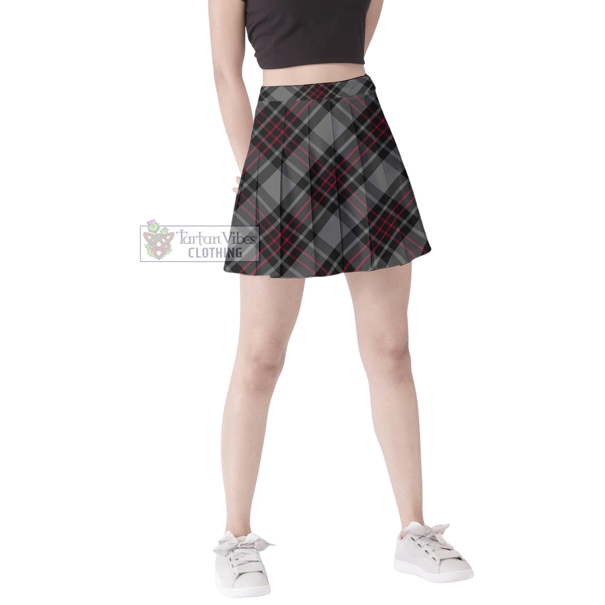 Flynn Tartan Women's Plated Mini Skirt Cross Style Female - Tartan Vibes Clothing
