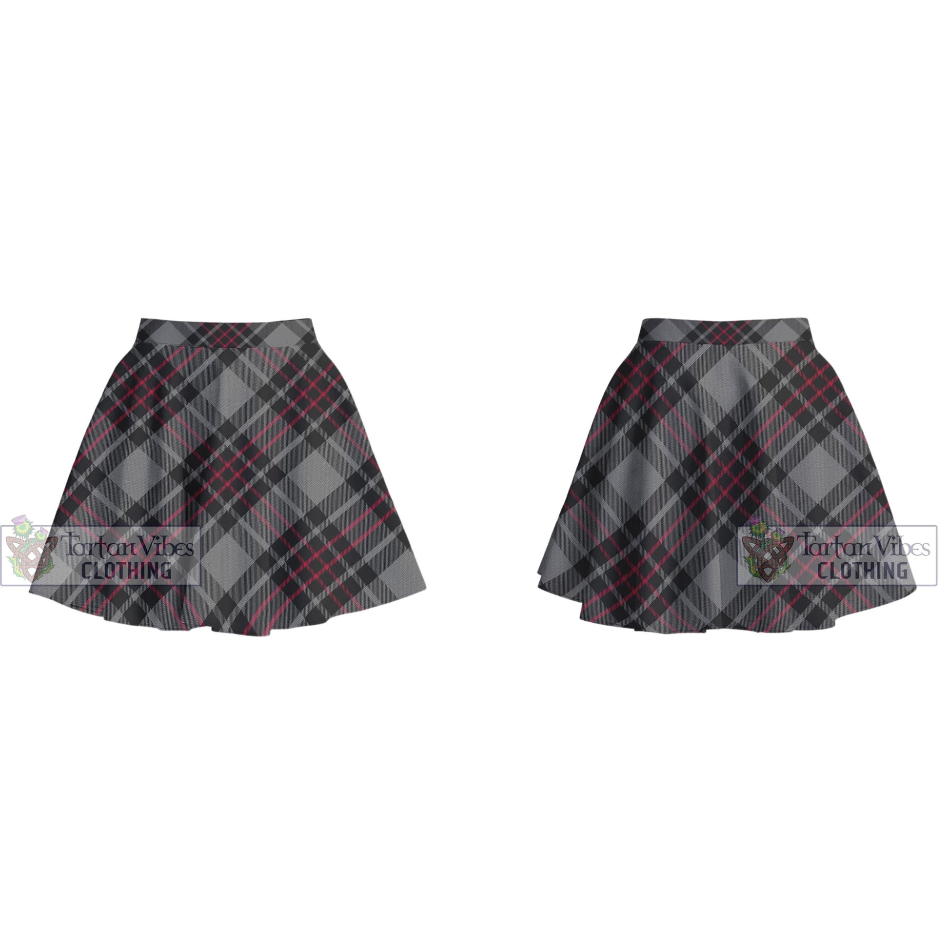 Flynn Tartan Women's Plated Mini Skirt Cross Style - Tartan Vibes Clothing