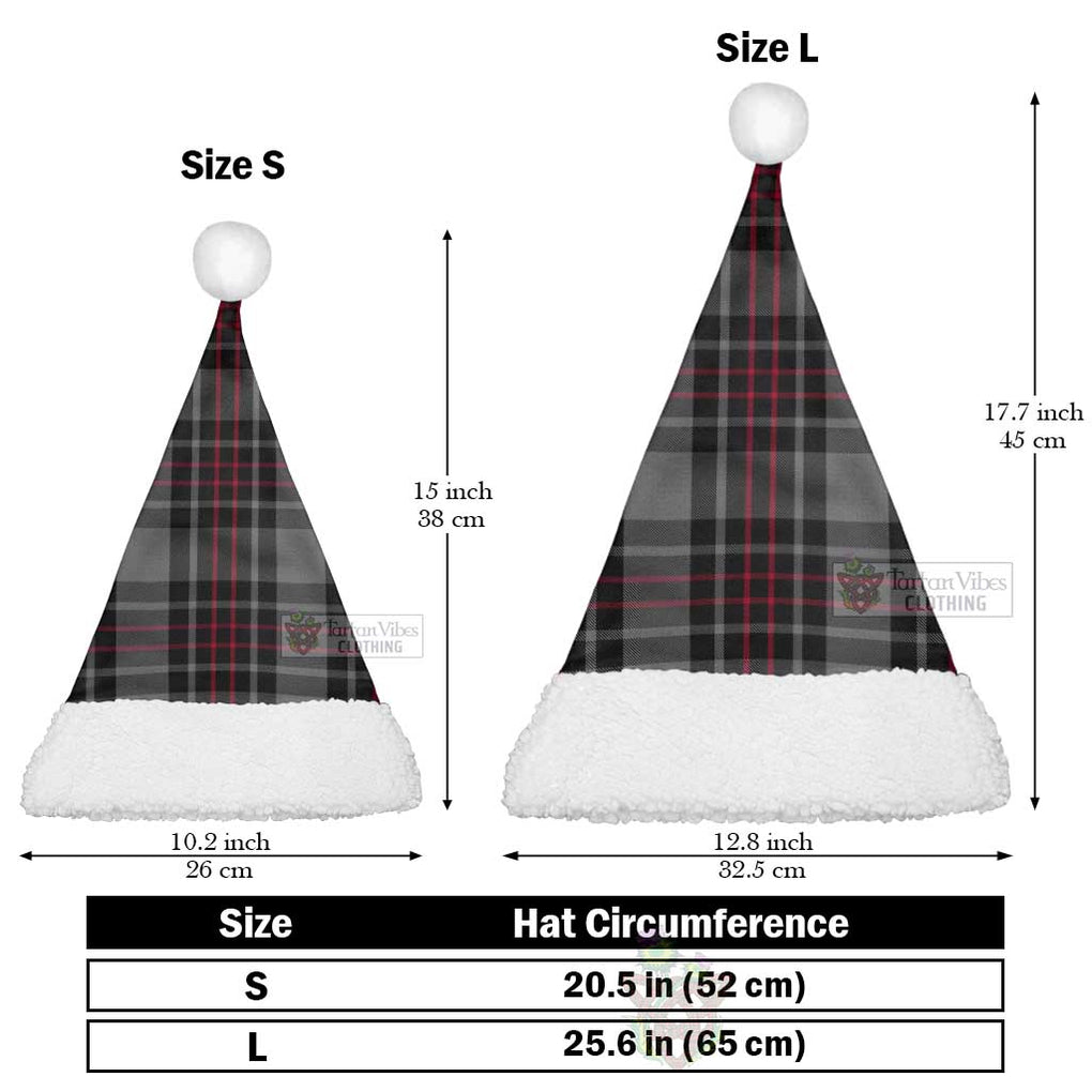 Flynn Tartan Christmas Santa Hats Christmas Hat L 25.6in (65cm) - Tartan Vibes Clothing