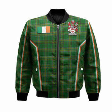 Foley Irish Clan Coat of Arm Tartan Bomber Jacket Flag Style