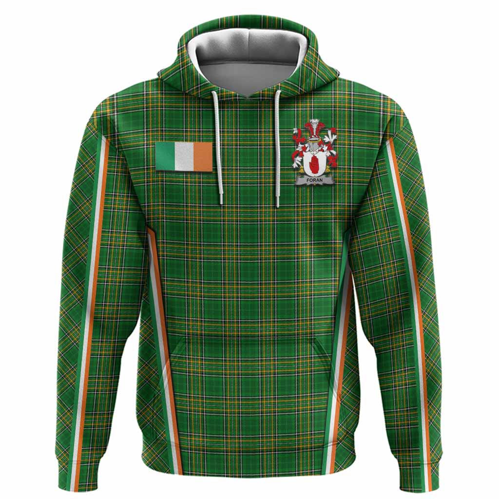 Foran Irish Clan Coat of Arm Tartan Hoodie Flag Style