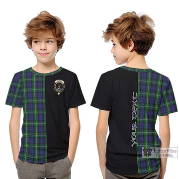Forbes Tartan Kid T-Shirt with Family Crest and Half Of Me Style Youth XL Size14 - Tartanvibesclothing Shop