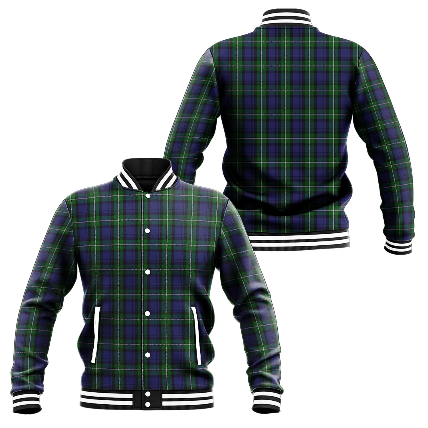 Forbes Tartan Baseball Jacket Unisex - Tartan Vibes Clothing